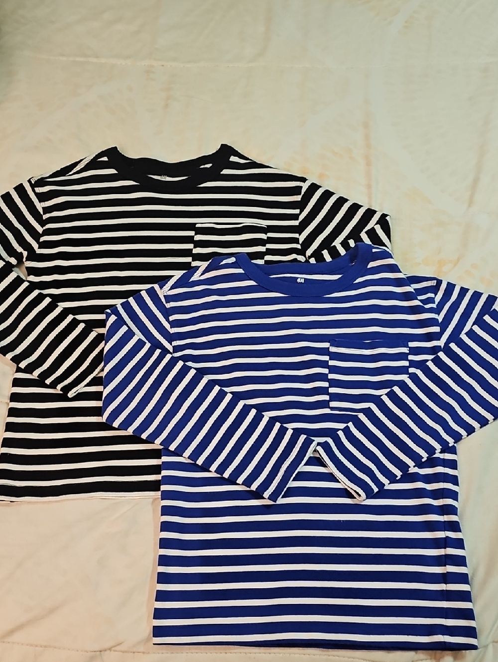 H&M Striped Crew Neck Tees